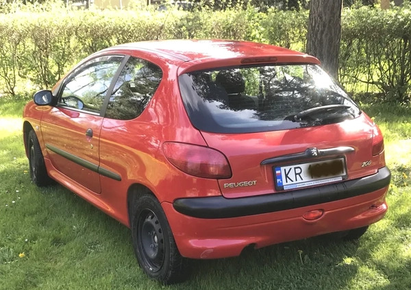 Peugeot 206 cena 7000 przebieg: 64000, rok produkcji 2000 z Kraków małe 254